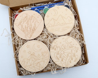 or Adults! DIY Coaster Kit for KIDS Make a special customized coater for yourself or a gift