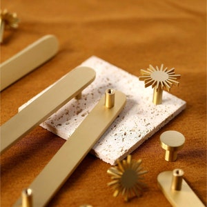 Gold Brass Drawer Handle Pulls Solid brass Cabinet Pulls Knobs Handles Brass Dresser Knobs handle Kitchen Handles Wardrobe handle Door pull