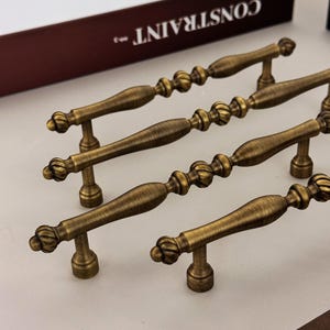 Kunstdekor Im Alter von Messing Kabinett Griffe Pull, Vintage Bronze Schublade Tür Pulls Knobs Griffe, Garderobe Knauf Griff ziehen, DIY Möbelbeschläge