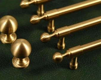 Solid Brass Cabinet Handles Knobs, Modern Drawer handle pull Knobs Wardrobe handle Pulls, Cabinet Pulls Dresser Knobs Handles, DIY hardware