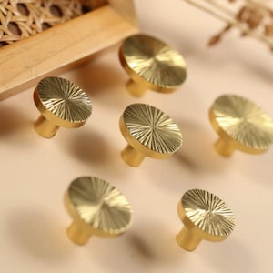 Gold Hammered Cabinet round knob, cabinet half round handles , Brass Wardrobe Knob, Drawer Pulls Knobs Handles, DIY Furniture Hardware