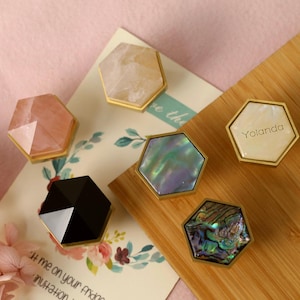 Pink Crystal brass base cabinet knobs Gold brass Hexagon dresser drawer handles knobs Shell wardrobe Knob Art decor knobs,Furniture Hardware