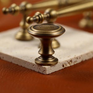Antique Brass Drawer Handles knobs, Aged textured Cabinet Handles Pull, Dresser Knobs Handles, laser engraved Wardrobe Knobs handle pull
