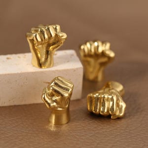 Fist cabinet Knobs, hand solid brass Drawer pull Wardrobe handle Pulls, laser engraved unique Dresser Knobs Handles, DIY Furniture hardware