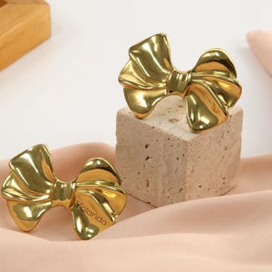 Unique bows Drawer Knobs Pulls Brass Elegant Boho Dresser Knobs handle, laser engraved Vintage Bows Cabinet Wardrobe Pulls Knobs Handles