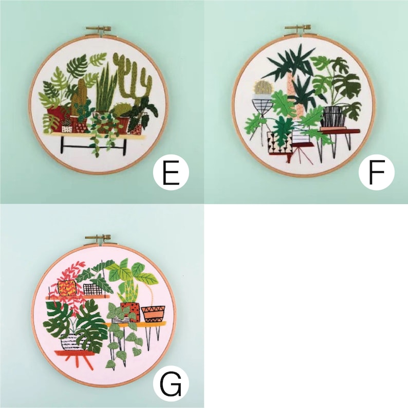 Embroidery Kit Beginner, embroidery kit cacti, cactus embroidery kit, diy Kit Embroidery, diy Kit adult image 3