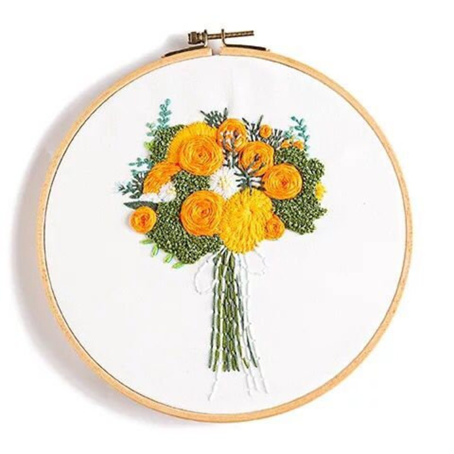 Sunflower Embroidery Kit for Beginner Beginner Kit Etsy