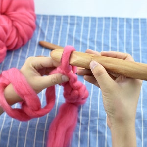 Crochet Hooks Set Wood / Giant Knitting Needles /15 Mm 20 Mm - Etsy