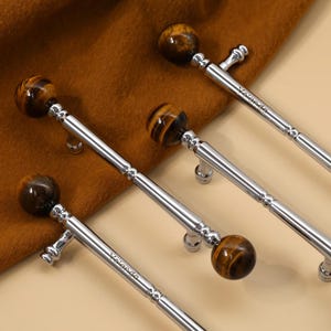 Tigerauge Kunst Vintage Schrank Schrankgriffe Pink Kristall Schubladenzugknopf Laser gravierte Amethyst Kommode Kleiderschrank Küchengriffe zieht