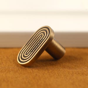 Boho arch door knob hook, cabinet knob hook, laser engraved solid brass boho rainbow hook