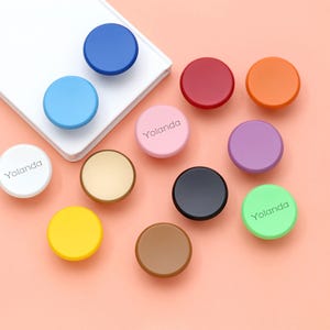 Kleurrijke ronde ladeknop pull, kinderlade ladekruk knop kinderkast grepen, lasergegraveerd Garderobe krukje