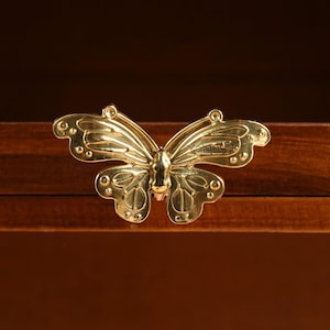 Butterfly cabinet Knobs, inscet solid brass Drawer pull Wardrobe handle Pulls, DIY laser engraved art decor Dresser Knobs Handles