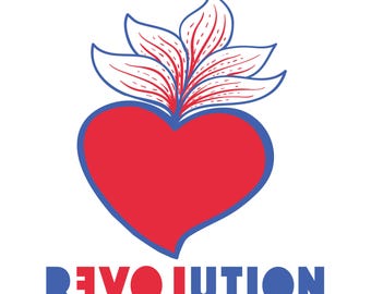 Love Revolution | Mexican Heart design | SVG, PNG, Eps & PDF Download