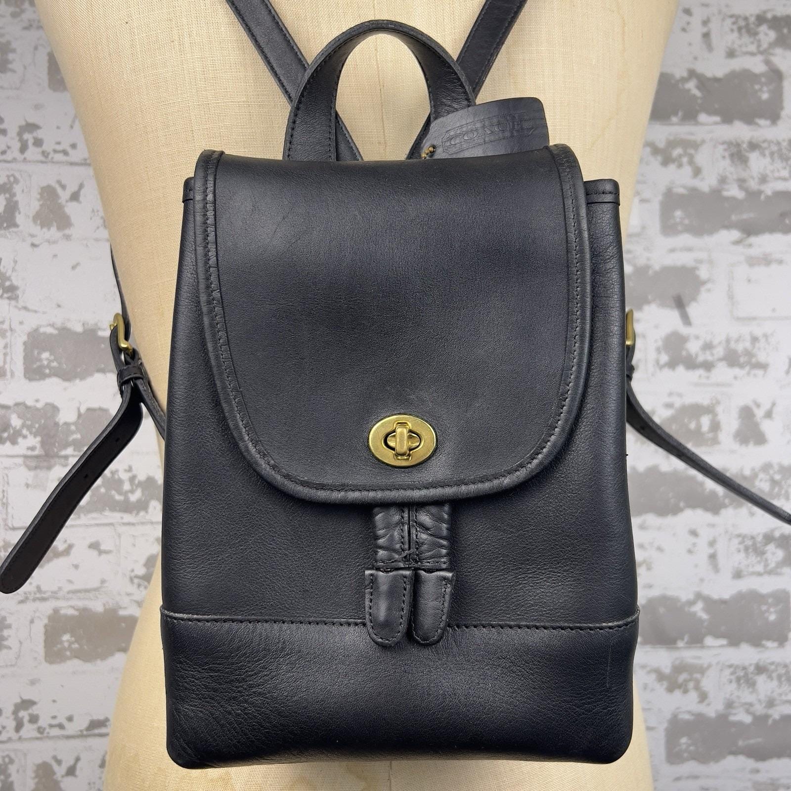 VINTAGE COACH BROWN LEATHER 9960 DAY PACK BACKPACK PURSE