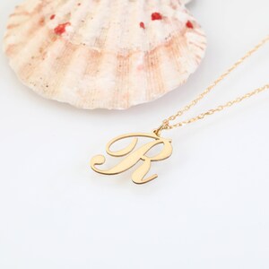 14K Gold Anfang Halskette Zierliche Buchstabe Halskette Benutzerdefinierte Name Halskette Valentinstag Geschenk Hochzeitsgeschenk Geburtstagsgeschenk Mutter Geschenk