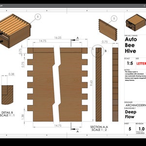 DIY Automatic Flowing Beehive Detailed PDF Plans 200+ Pages Guide for ...