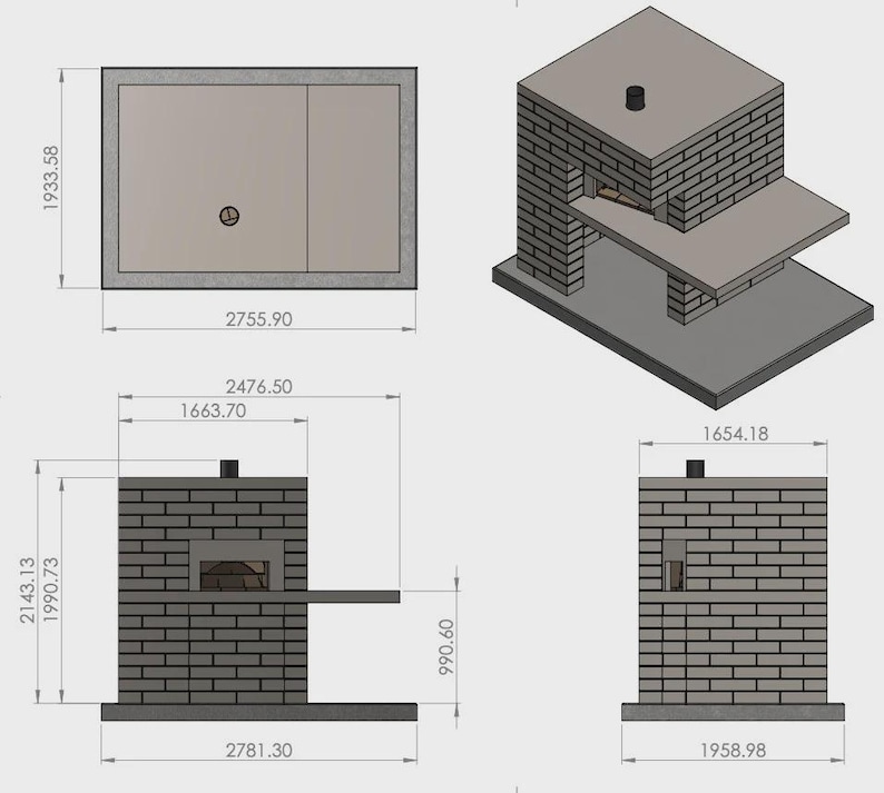Easy DIY Pizza Oven Project: Enjoy a stress-free DIY experience with our tailored pizza oven plans. The detailed lumber cut list and shopping guide make gathering materials easy, so you can focus on building your dream oven! By archimodern.co