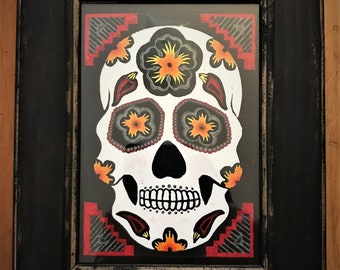 SPAFFORD PRINT The Postman space funk concert music poster Arizona desert spaffnerds screen print limited edition day of the dead