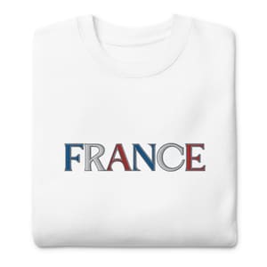 France Embroidered Sweatshirt: Travel Gift