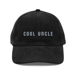 Cooler Onkel bestickte Cordmütze, coole Onkelmütze, cooler Onkel, Onkelgeschenke, neuer Onkel 2025 Onkel, Geschenke für Spaß Onkel, Onkel