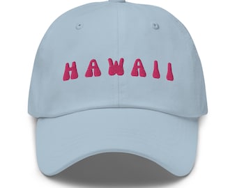 Embroidered Hawaii Hat: Hawaii gift, beach hat, Hawaii vacation, beach hat, vacation hat, Hawaii, surf hat, surfer gifts, surf lover