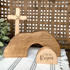 Empty Tomb / Easter Nativity /Quality Maple Hardwood Easter Creche Empty Tomb Resurrection scene Christian Easter Decor Easter Scene Easter