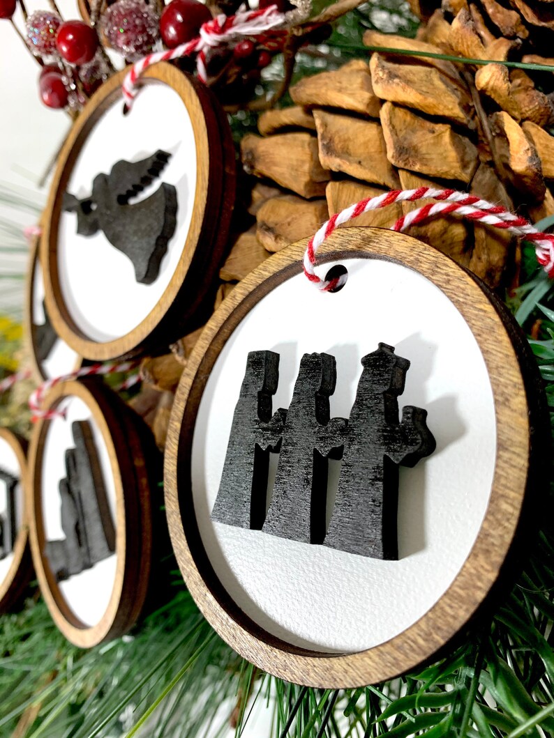 The Christmas Story Ornaments / Set of 5 White/ 2 Layered / Etsy