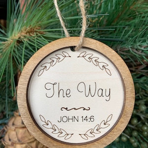 Names of Jesus Ornaments/ 2-layer Quality Maple / Set of 12 or 24 Names of Christ Ornaments Advent Ornaments Advent Countdown Ornaments