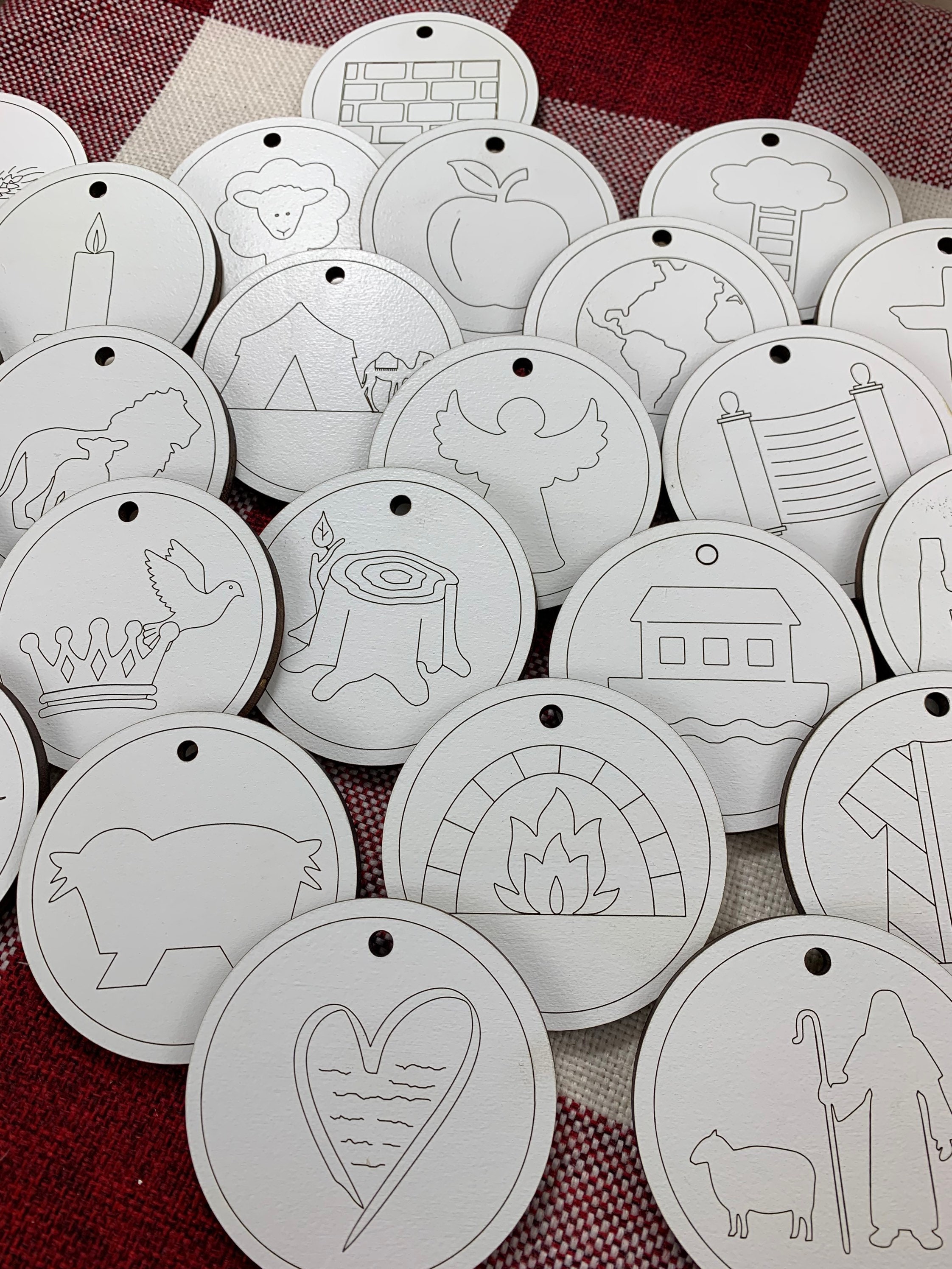 Jesse Tree Advent Ornaments/ Advent Ornaments / Christmas - Etsy