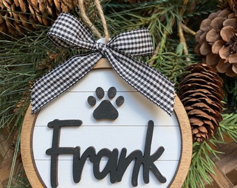 Personalized Pet Ornament / 2-layers / Dog Christmas Ornament Cat Ornament custom pet ornament memorial pet ornament pet christmas ornament