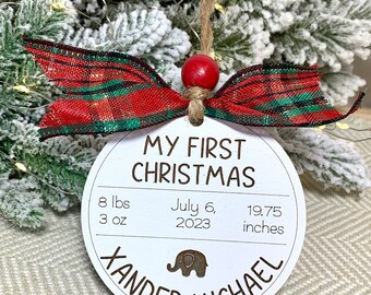 My First Christmas Ornament / baby's first Christmas ornament personalized baby ornament baby keepsake ornament custom baby ornaments