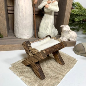 Nativity Manger / cradle for Willow Tree nativity manger for willow tree crib for nativity willow tree accessories nativity scene manger