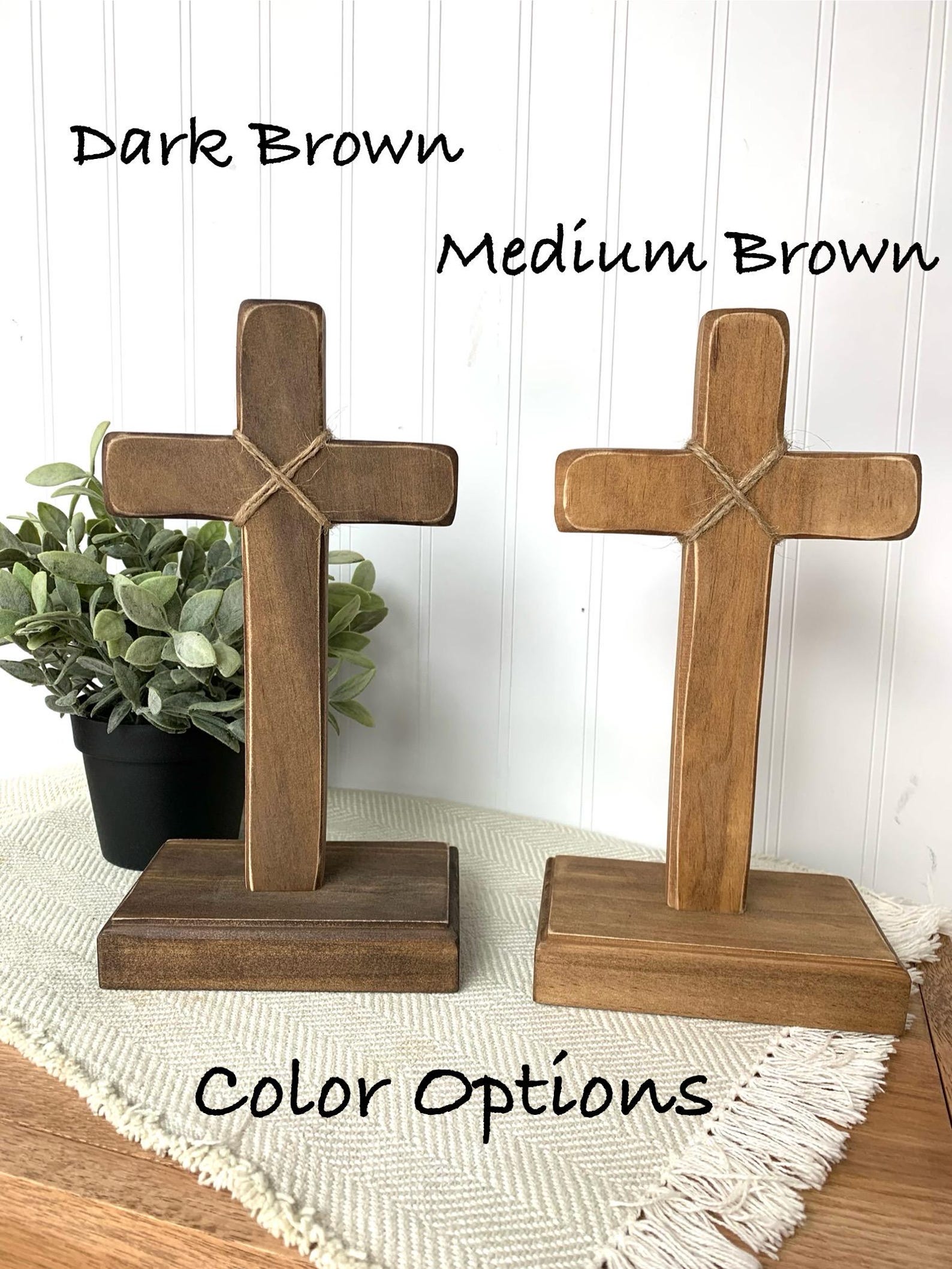 Easter Rugged Cross Wooden Easter Cross With Sashes – Rustic Rugged Cross | Christian ...