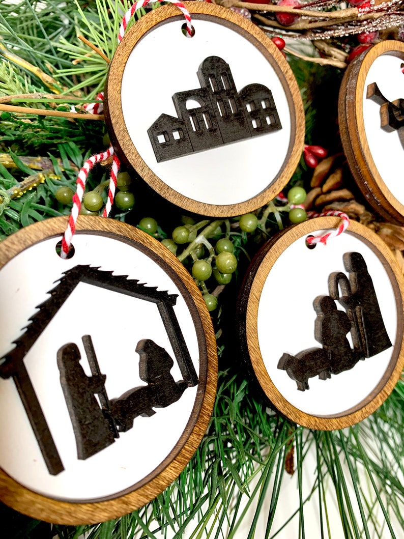 The Christmas Story Ornaments / Set of 5 White/ 2 Layered / Etsy