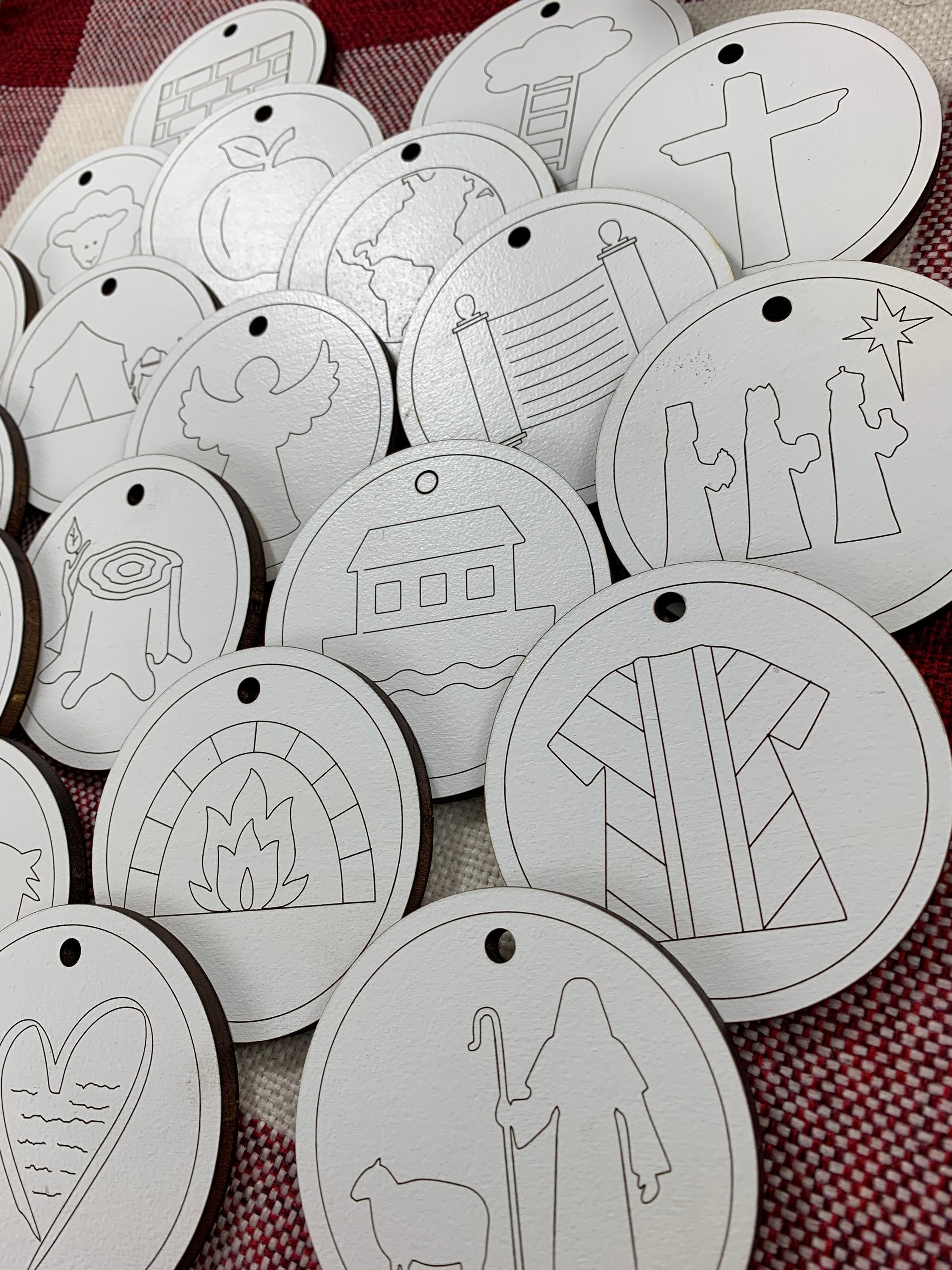 Jesse Tree Advent Ornaments/ Advent Ornaments / Christmas - Etsy