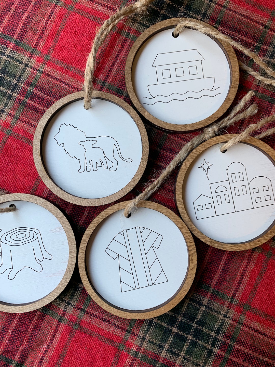 Jesse Tree Advent Ornaments/ Advent Ornaments / Christmas Devotional ...