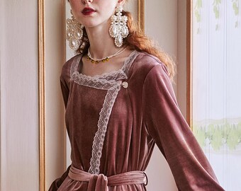 velvet night gown