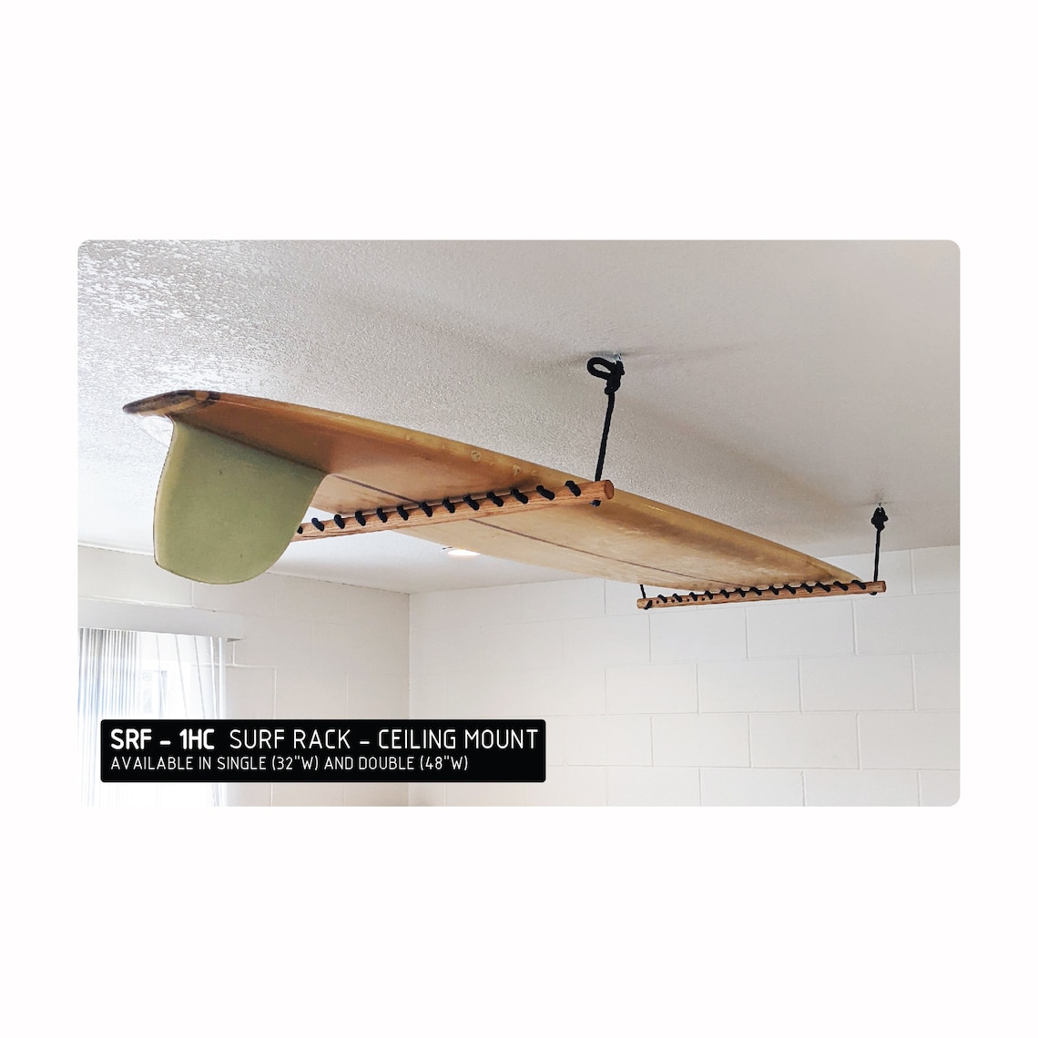 Ceiling Mount Surf Rack / Roof Surf Rack / Long Board Surf Etsy