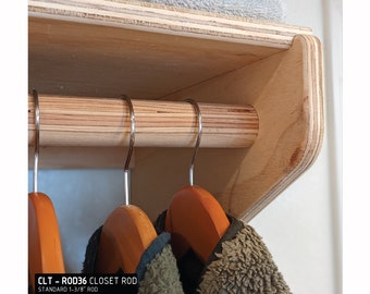 36 inch closet rod clearance