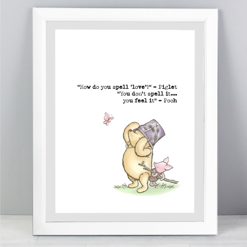 Classic Winnie the Pooh Nursery Prints Set of 3 Winnie the Etsy UK