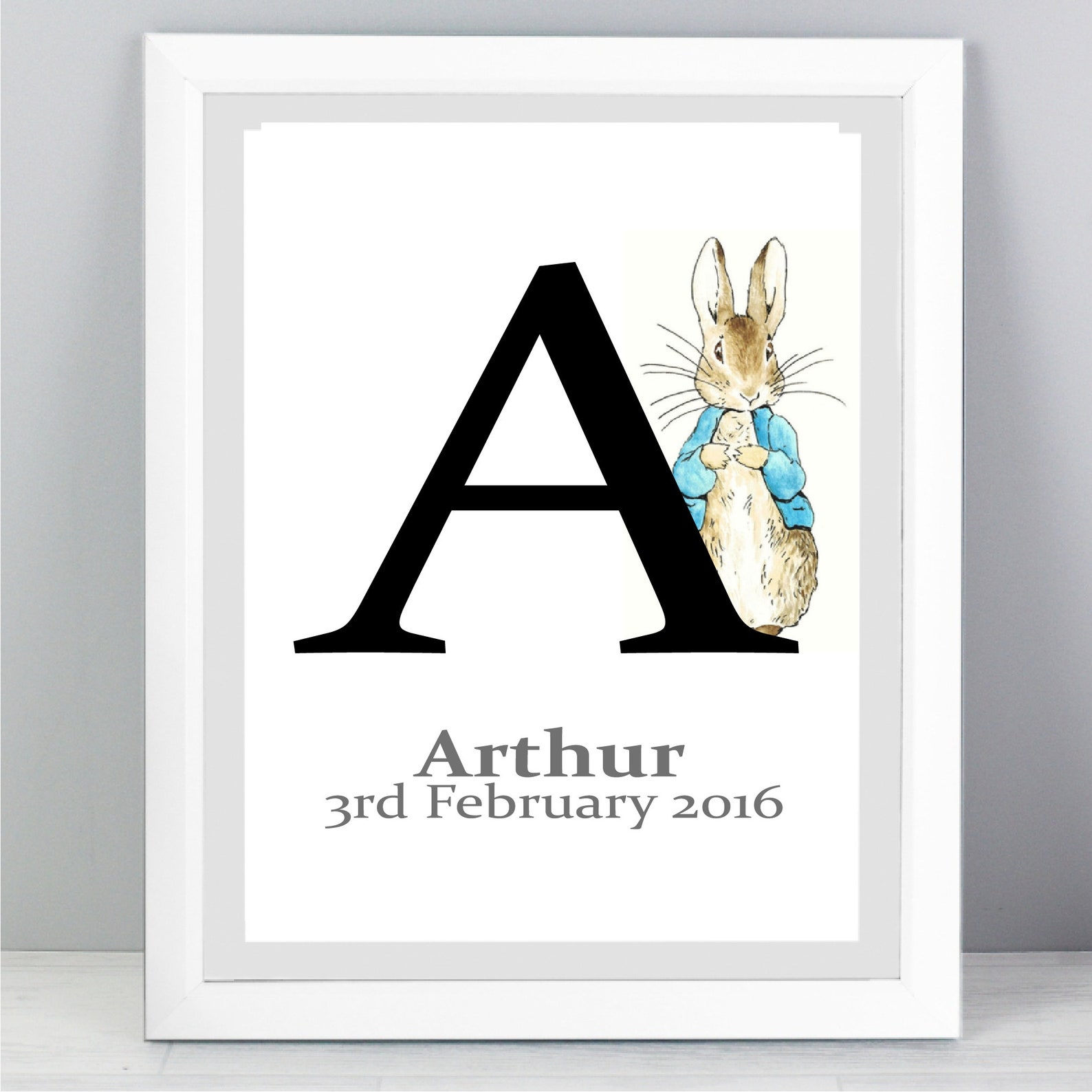 Peter Rabbit Quote Print Personalised New Baby Gift Classic Etsy