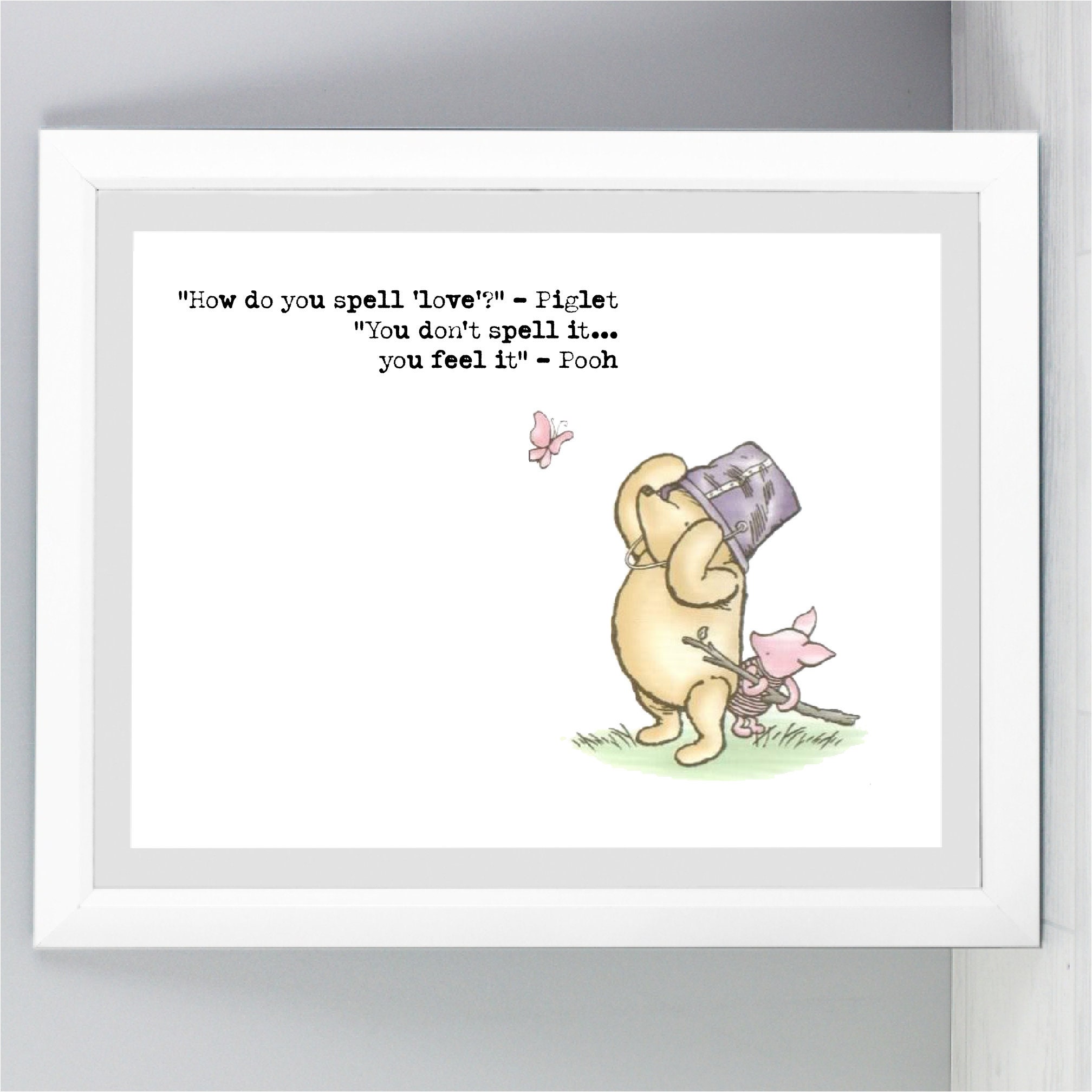 Buy Winnie the Pooh Quote Print Classic Style Nursery Gift Home Online in  India - Etsy
