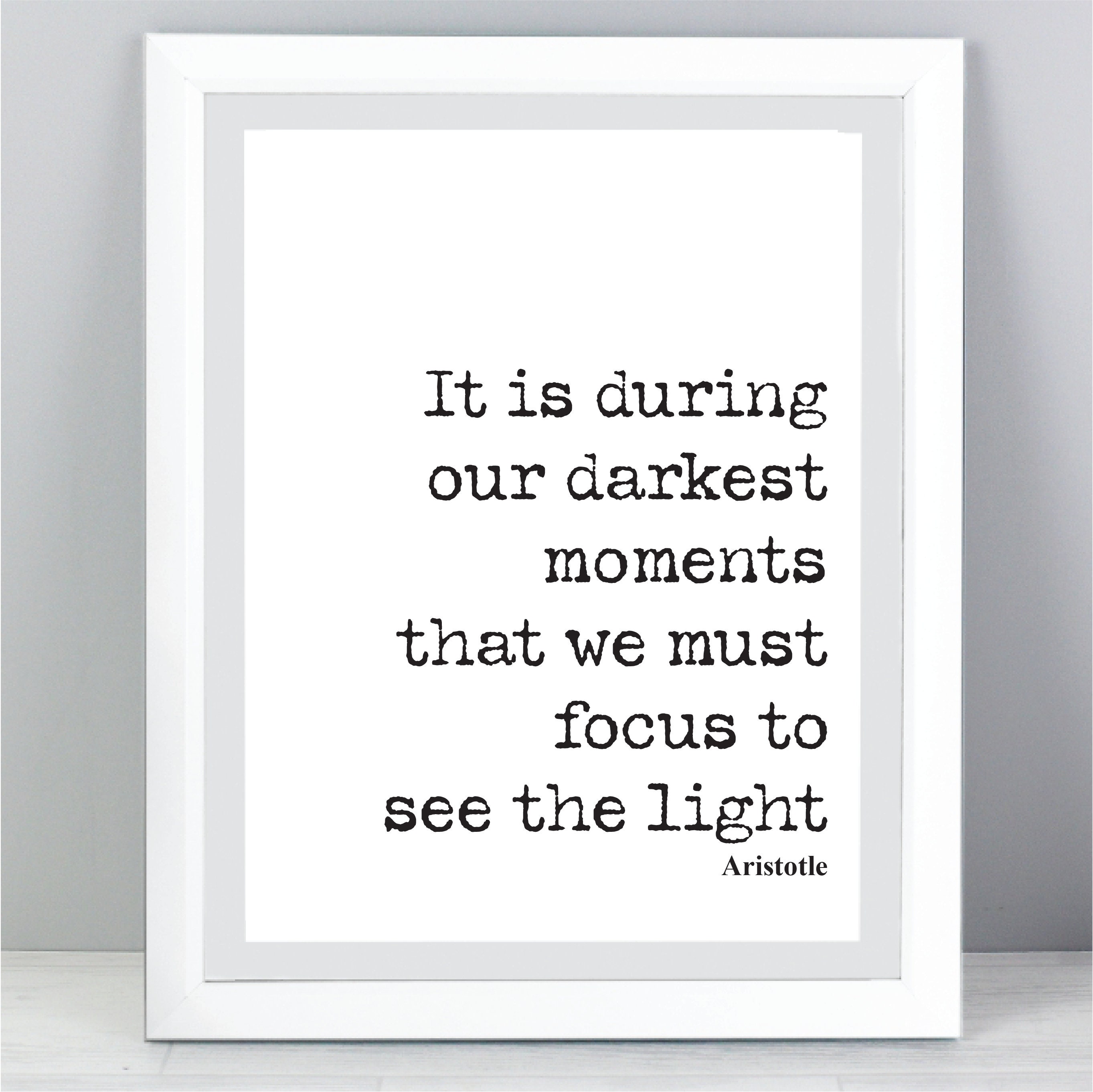 Aristoteles Quote Print Filosofie Citaten Home Decor Muur