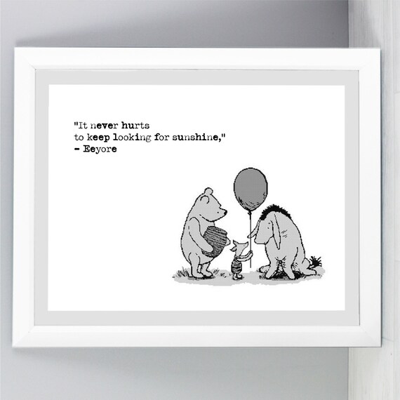 Winnie the pooh hotsell wall art quotes