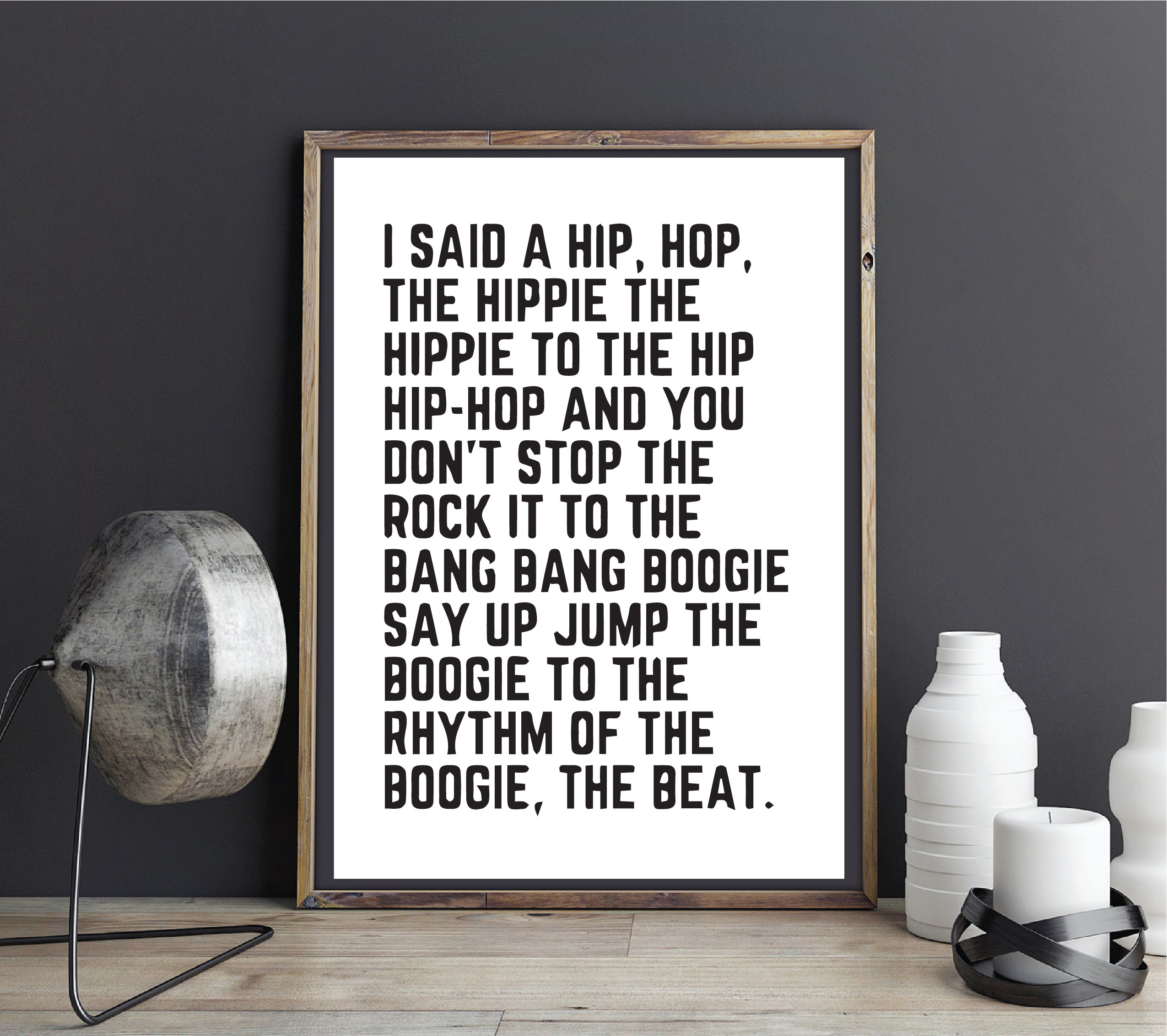 Rapper Delight Druck Hip Hop Songtext Spruch Bild ungerahmt Etsy.de