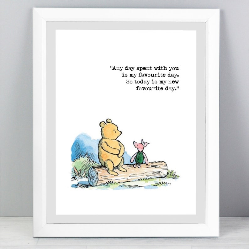 Classic Winnie the Pooh Nursery Prints Set of 3 Winnie the Etsy