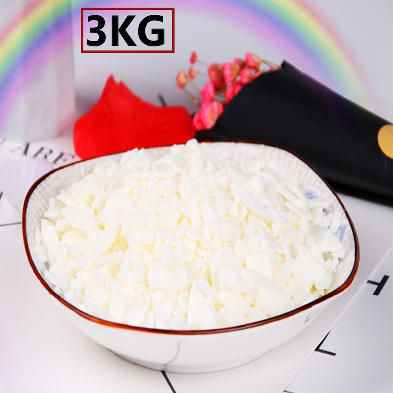 3KG Soy Wax 3000gm Soya Flakes Pure Clean Burning Natural Etsy