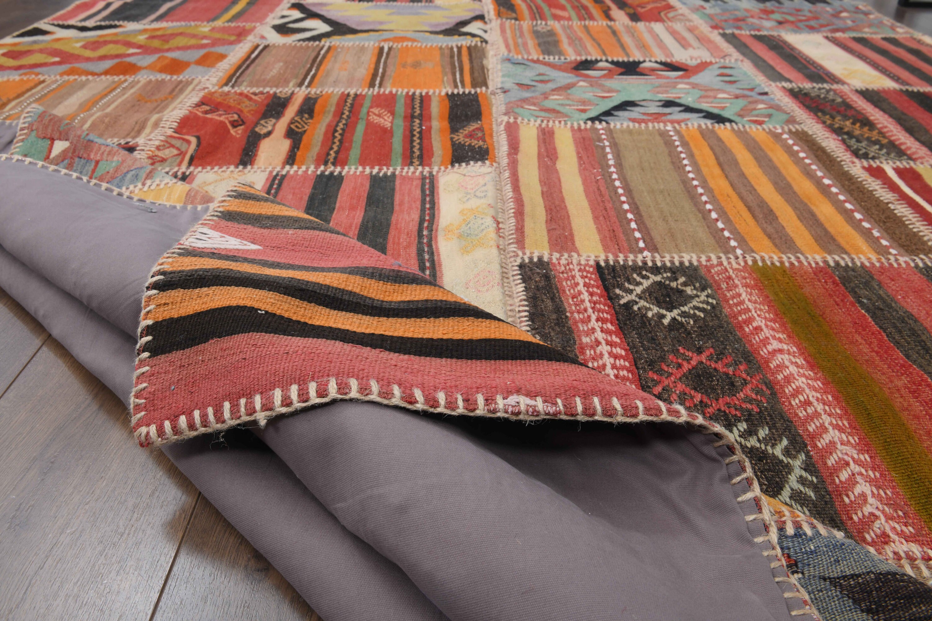 52.5×185.5 Patchwork ViNTAGE TURKiSH RUG Decorative vintage Turkish patchwork rug