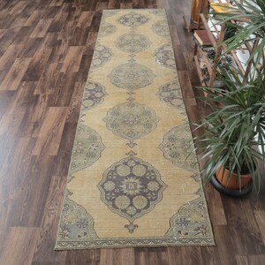 2'7x10'3 ft, OUSHAK HANDMADE RUG, Turkish Vintage Rugs, Orange Hallway Kitchen Runner, Farmhouse Decor, One-of-a-Kind, Traditional, Oriental