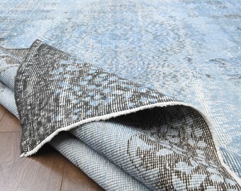52×141 \"幸せの青い鳥\" ViNTAGE TURKiSH RUG 16799 Handwoven Rug 9'4 x 12 – Zuma Imports